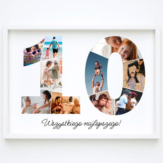 Personalizowany kolaż zdjęć na 10 urodziny – wyjątkowy prezent (10–19)