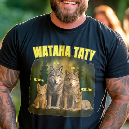 Personalizowana koszulka „Wataha Taty” – wyjątkowy prezent dla taty i dzieci