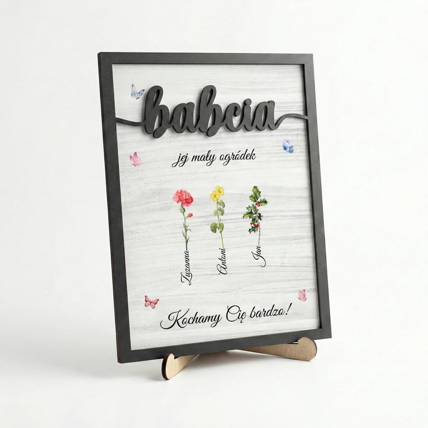 „Babcia i jej kwiaty” – Personalizowana dekoracja stołowa