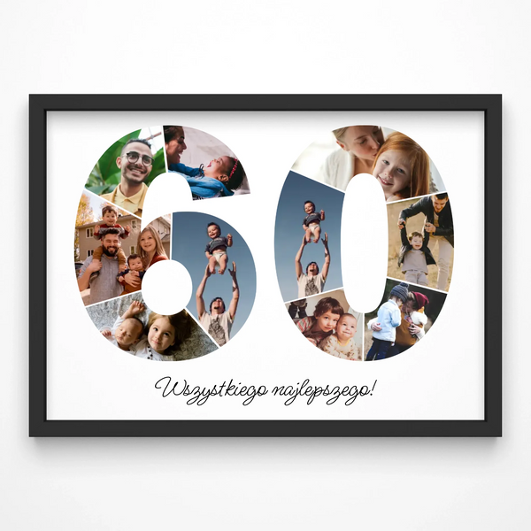 Kolaż zdjęć na 60. urodziny (60-69)