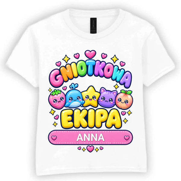 Personalizowana koszulka dziecięca Squishy - prezent na urodziny